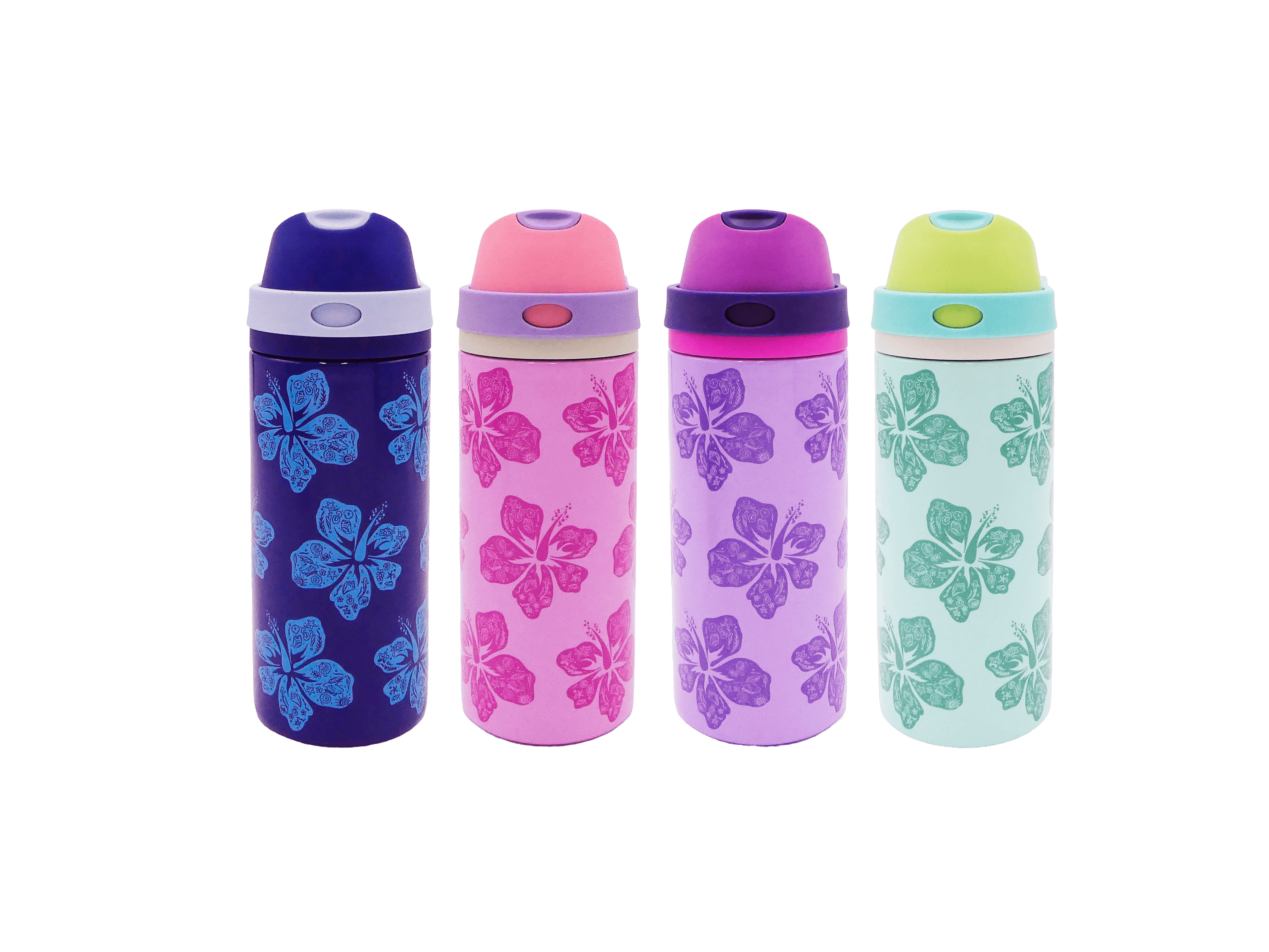 Hibiscus Flip & Sip 18oz Tumbler