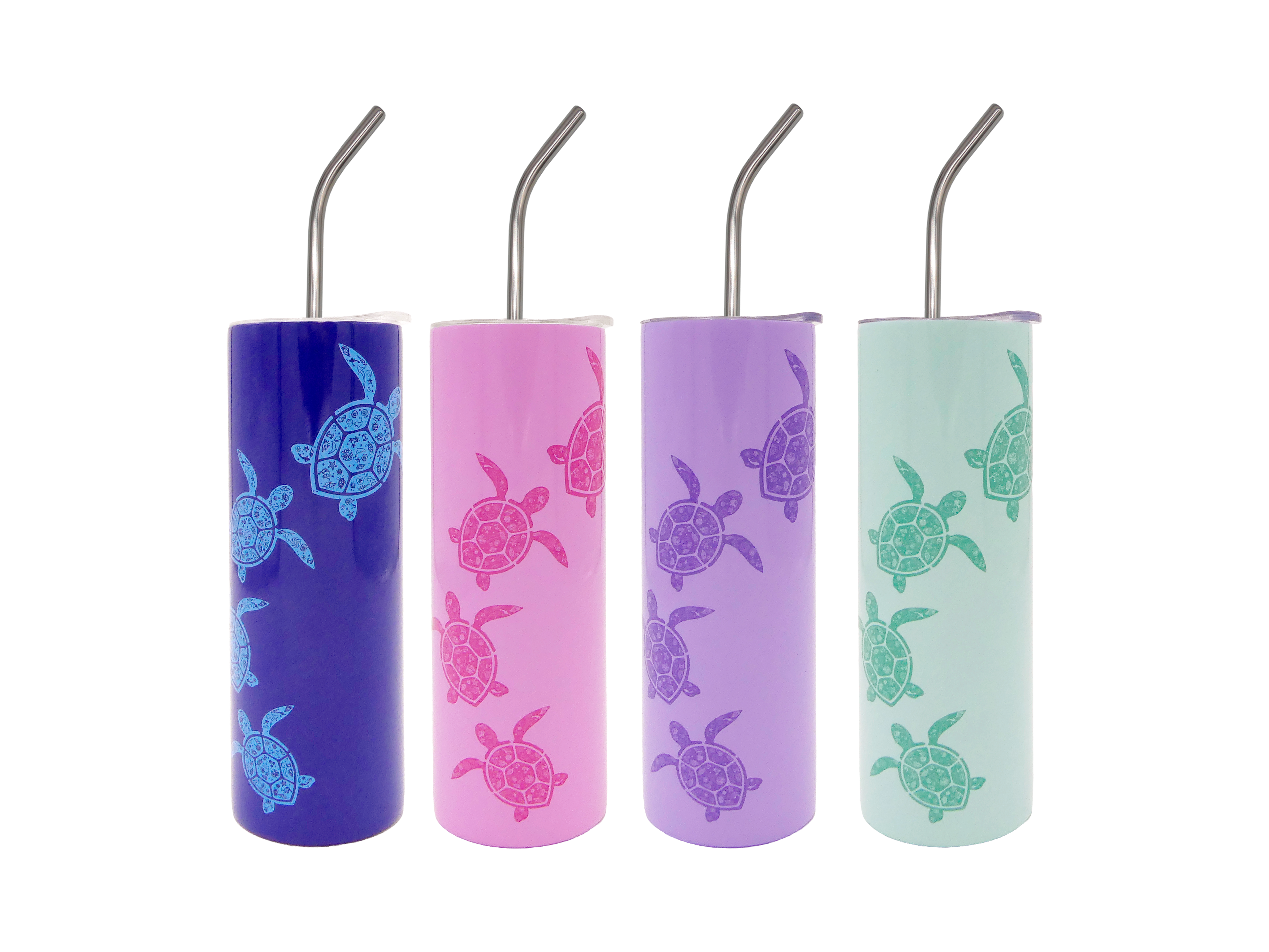 Swimming Turtles Skinny Tumbler 20oz 24 pcs Case