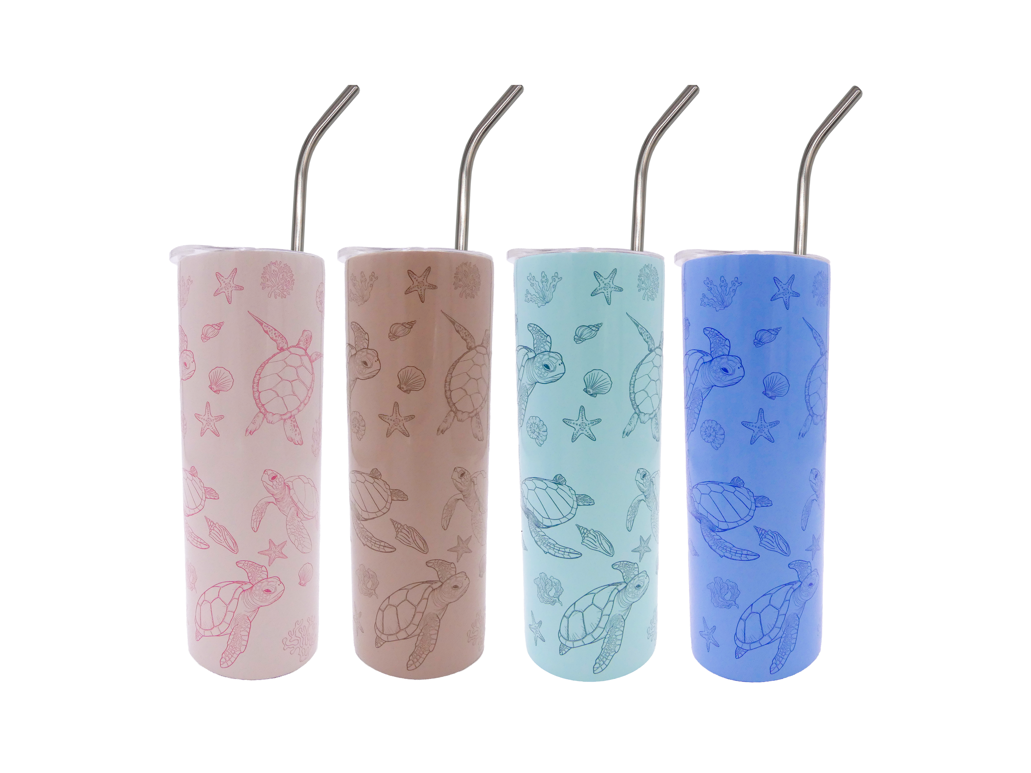 Turtles Skinny Tumbler 20oz