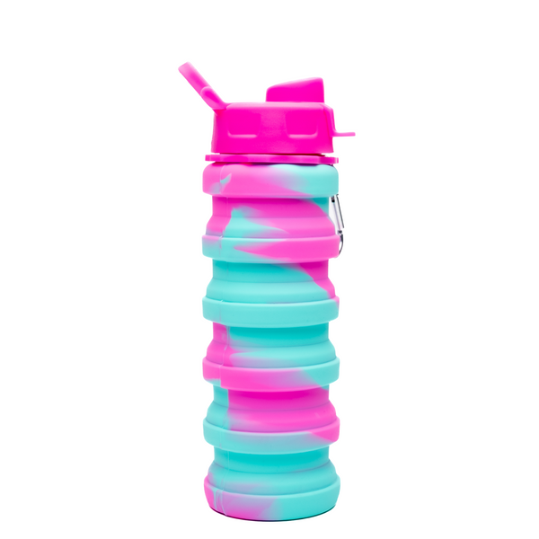 Rosy Mint Silicone Collapsible Bottle 17oz