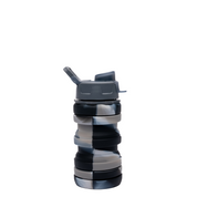 Gunmetal Swirl Silicone Collapsible Bottle 17oz