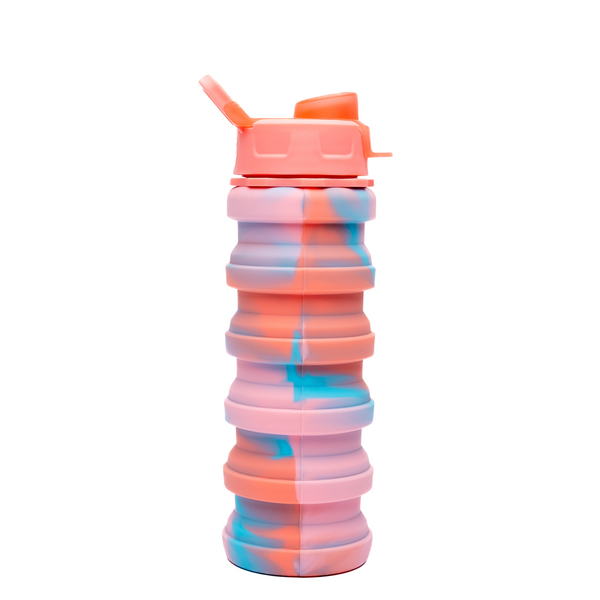 Peachy Waves Silicone Collapsible Bottle 17oz