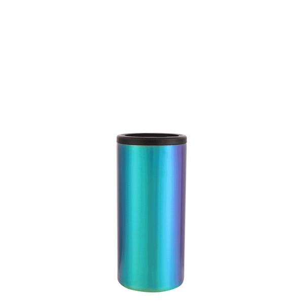 Metallic-Electroplated Slim Can Cooler 12oz