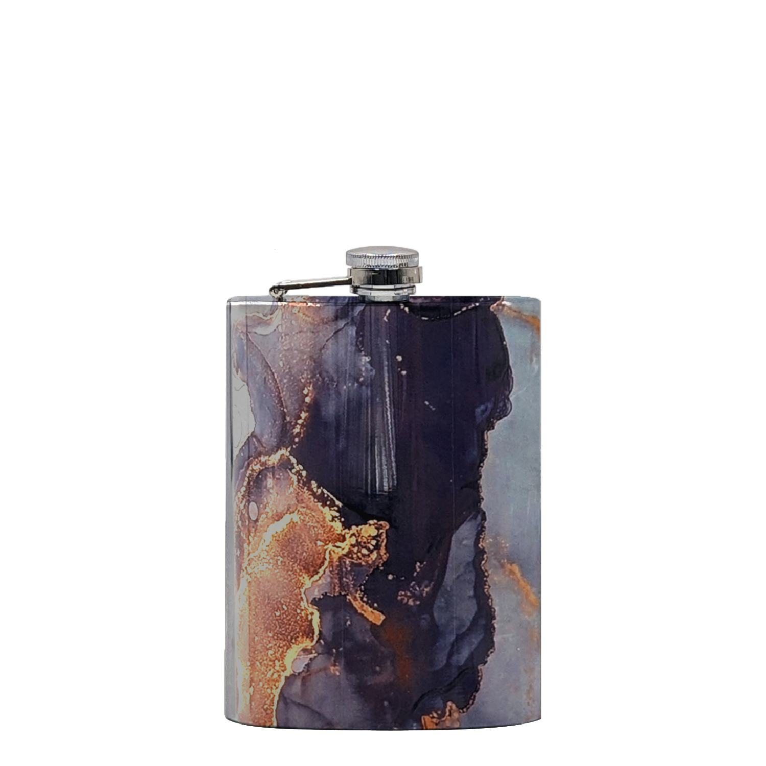 Gold Marble Flask 8oz