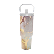 Gold Marble Tumbler  30oz