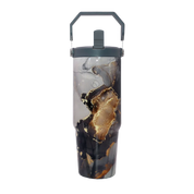 Gold Marble Tumbler  30oz