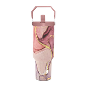 Gold Marble Tumbler  30oz