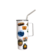 Mini Stan Lee Mountain Stickers Tumbler Shot 4.5oz