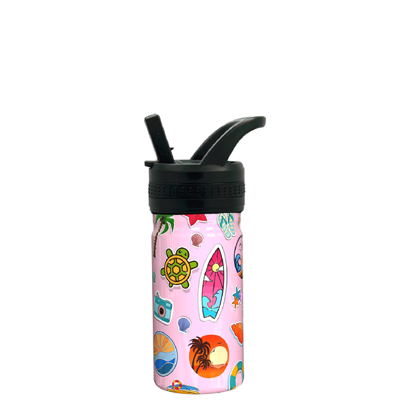 Kids Beach Sticker spout bottle 16oz