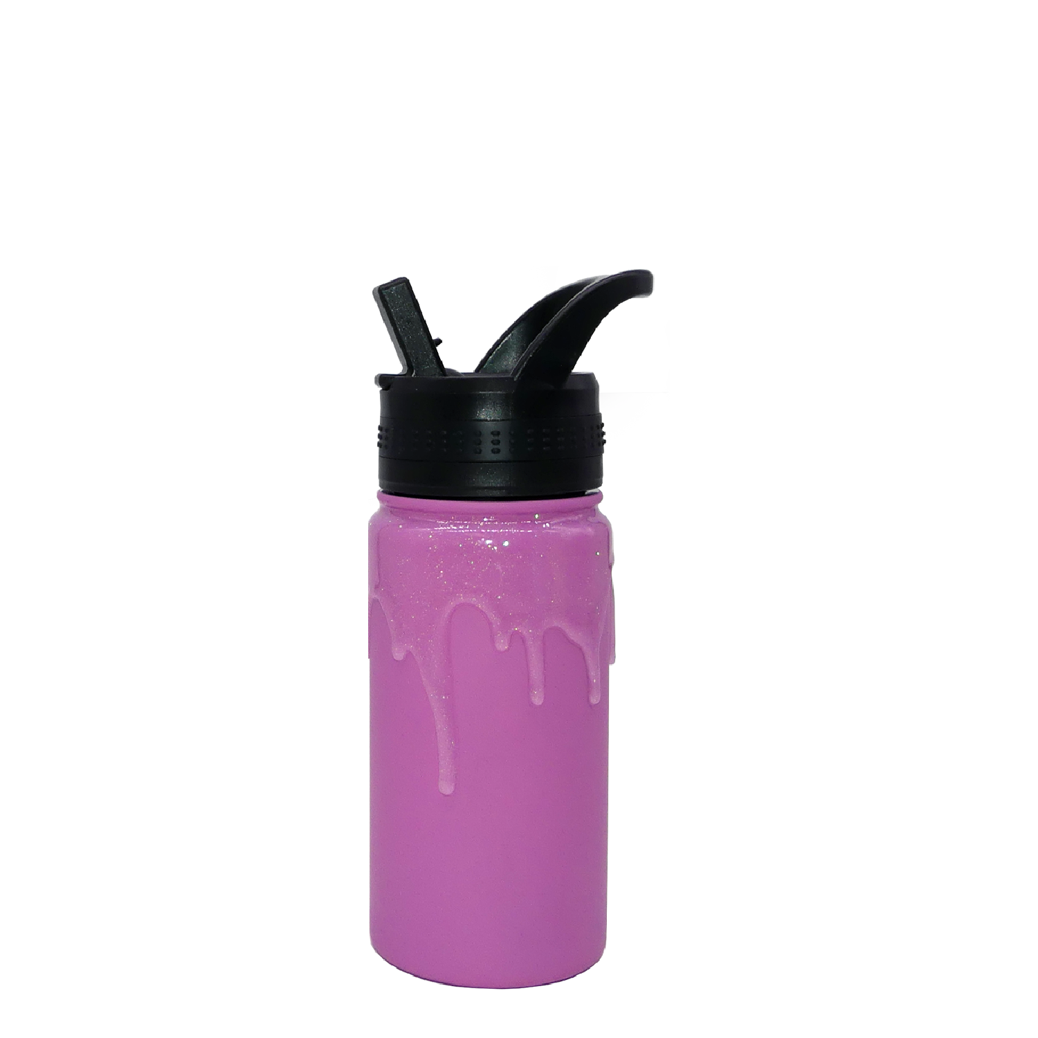 Kids Pastel Glitter Drip Spout Bottle 16oz