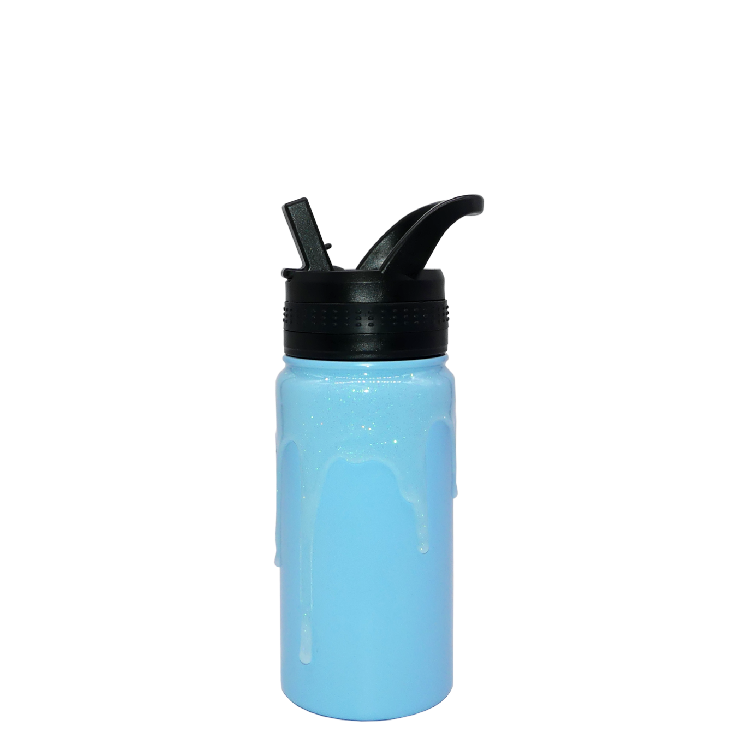 Kids Pastel Glitter Drip Spout Bottle 16oz