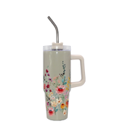 Flowers Tumbler 30oz