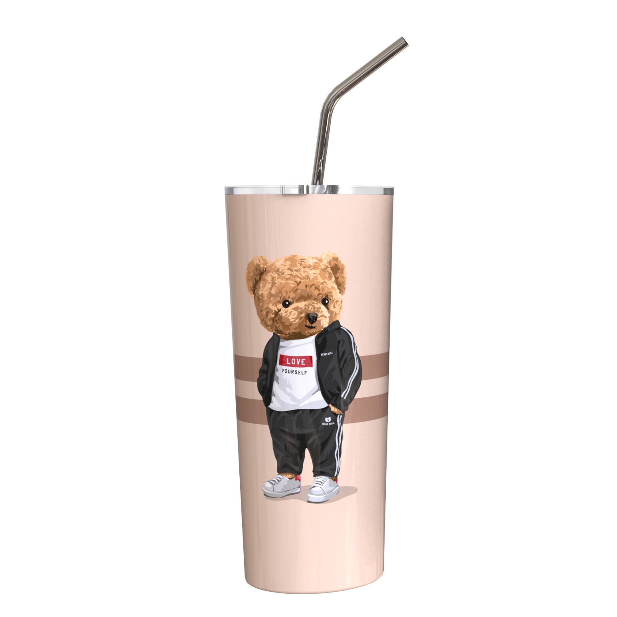 Chill Teddy Bear Tumbler 24oz