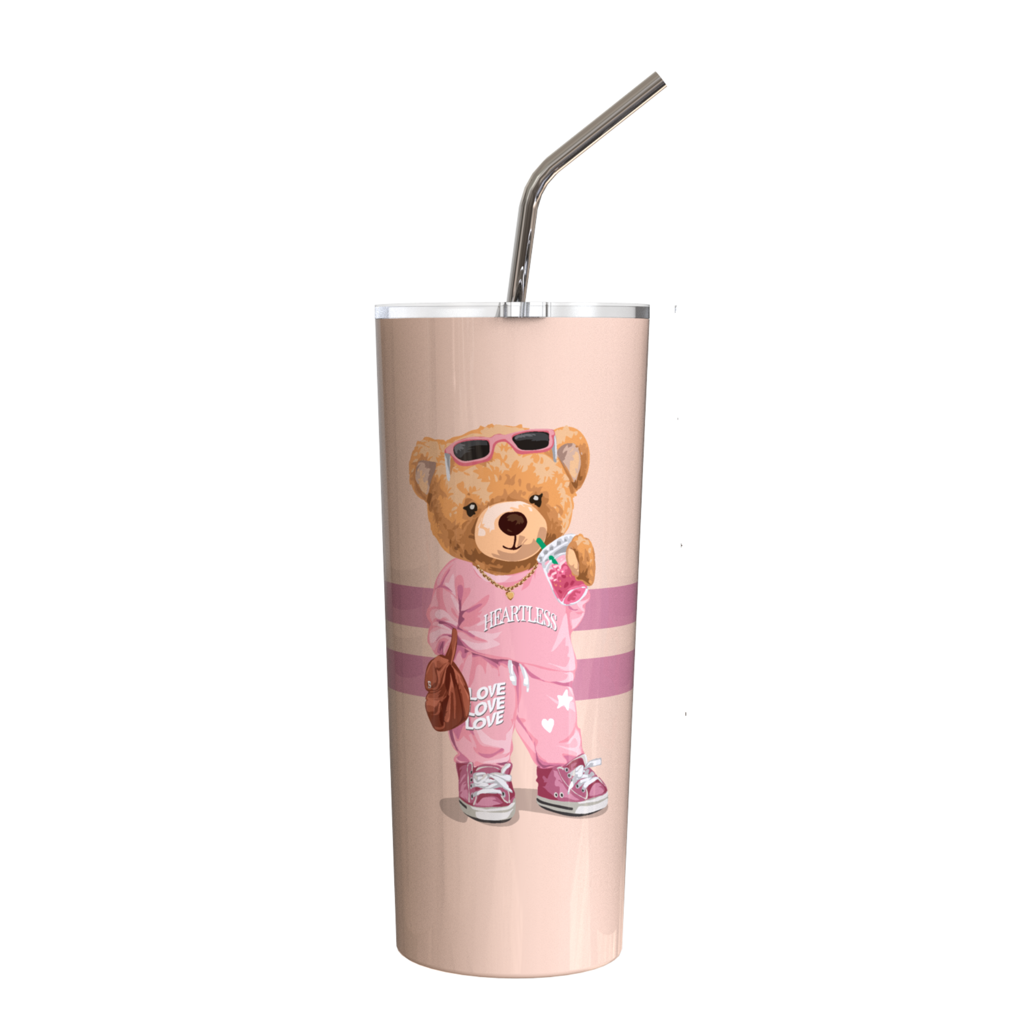 Chill Teddy Bear Tumbler 24oz