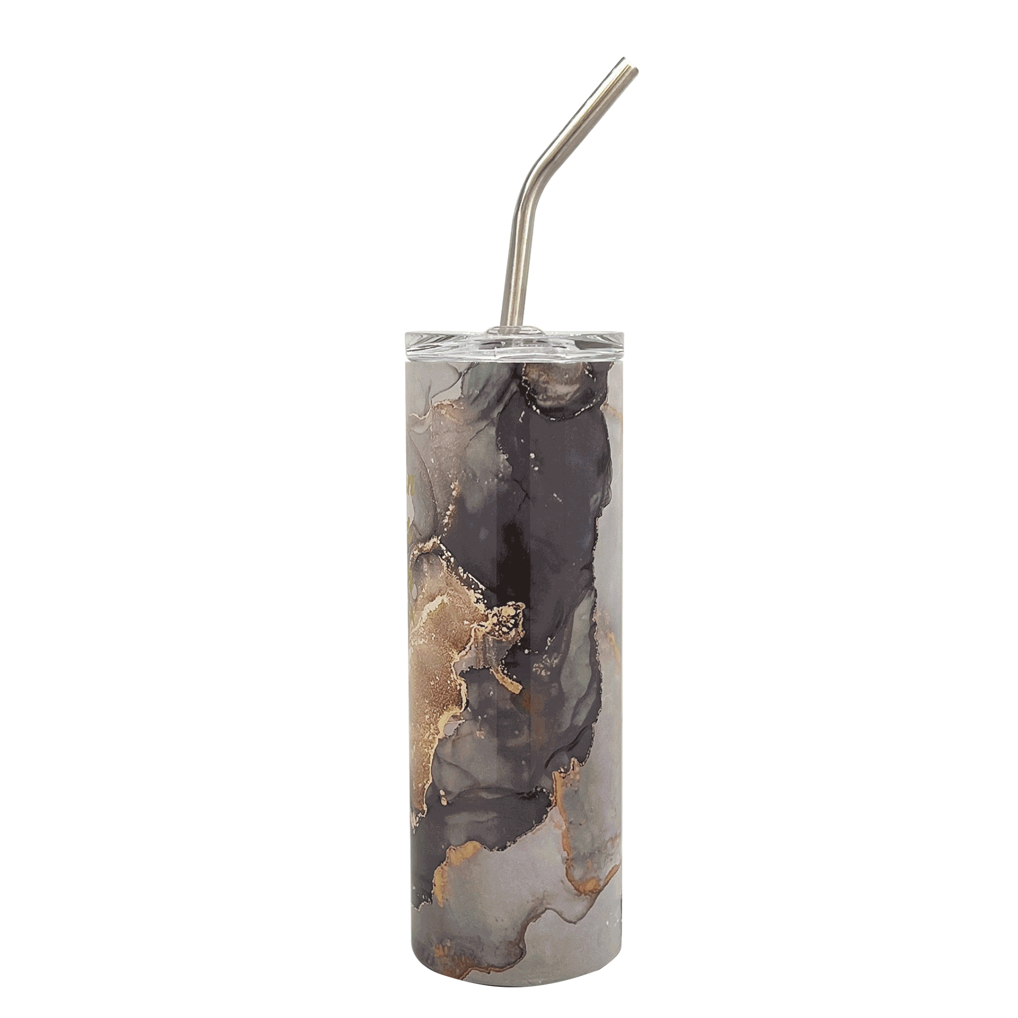 Golden Veins Skinny Tumbler 20oz