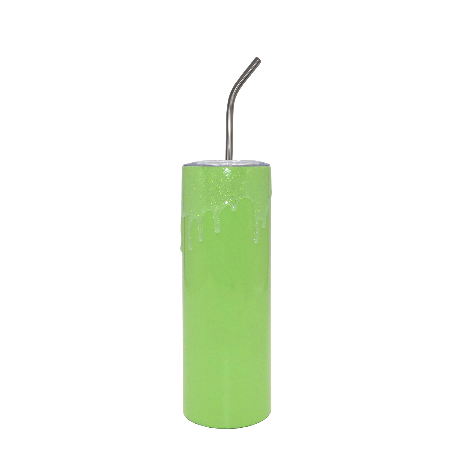 Pastel Glitter Drip Skinny Tumbler 20oz