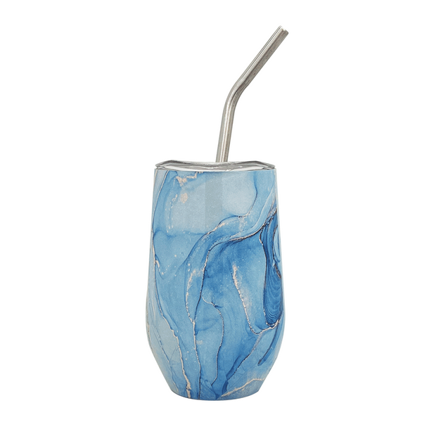 Gold Marble Wine Tumbler 16oz