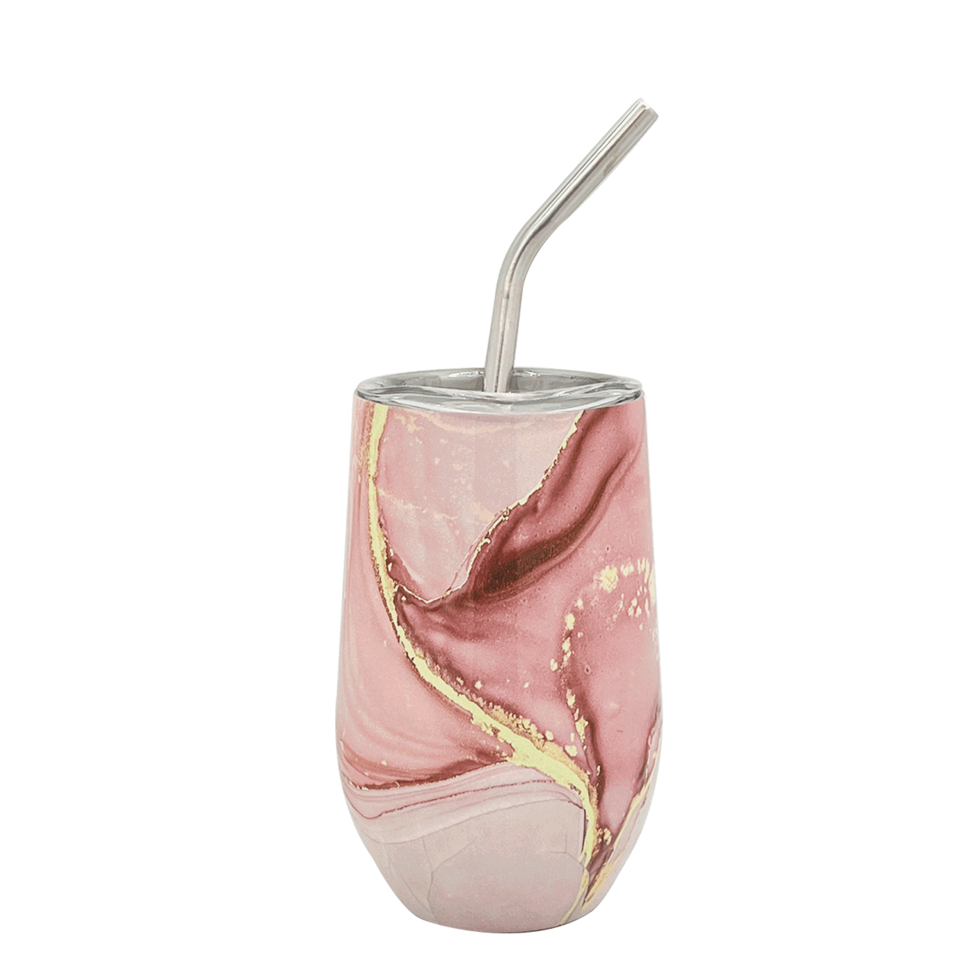 Gold Marble Wine Tumbler 16oz