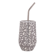 Metallic Cheetah Wine Tumbler 16oz