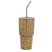 Metallic Cheetah Tumbler Cup 30oz