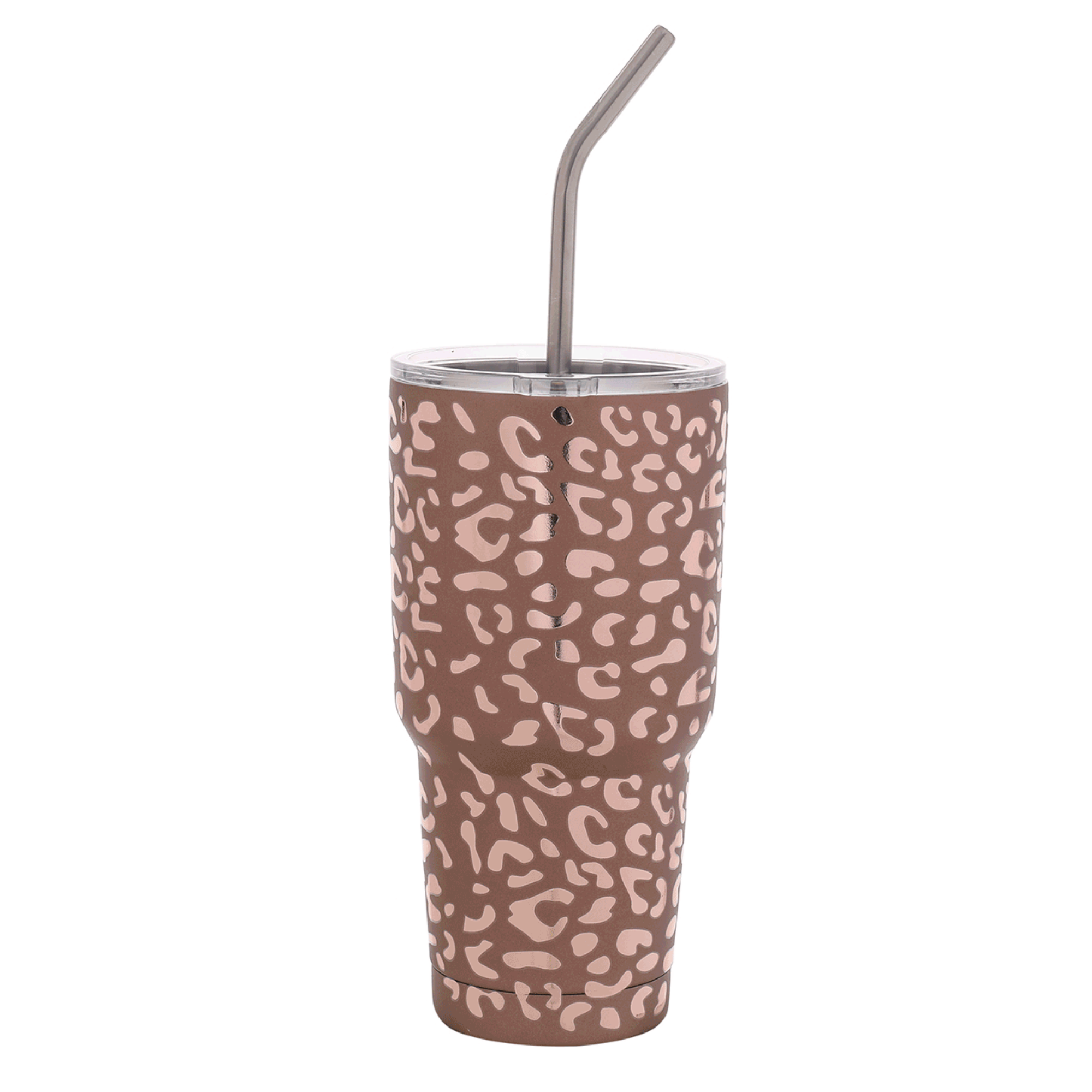 Metallic Cheetah Tumbler Cup 30oz