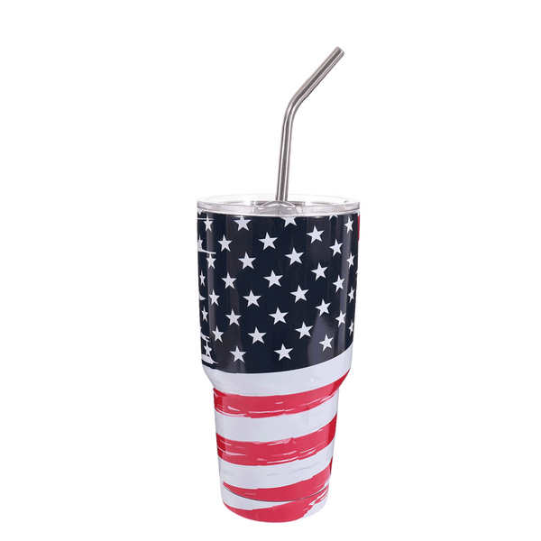 Patriotic Tumbler Cup  30oz