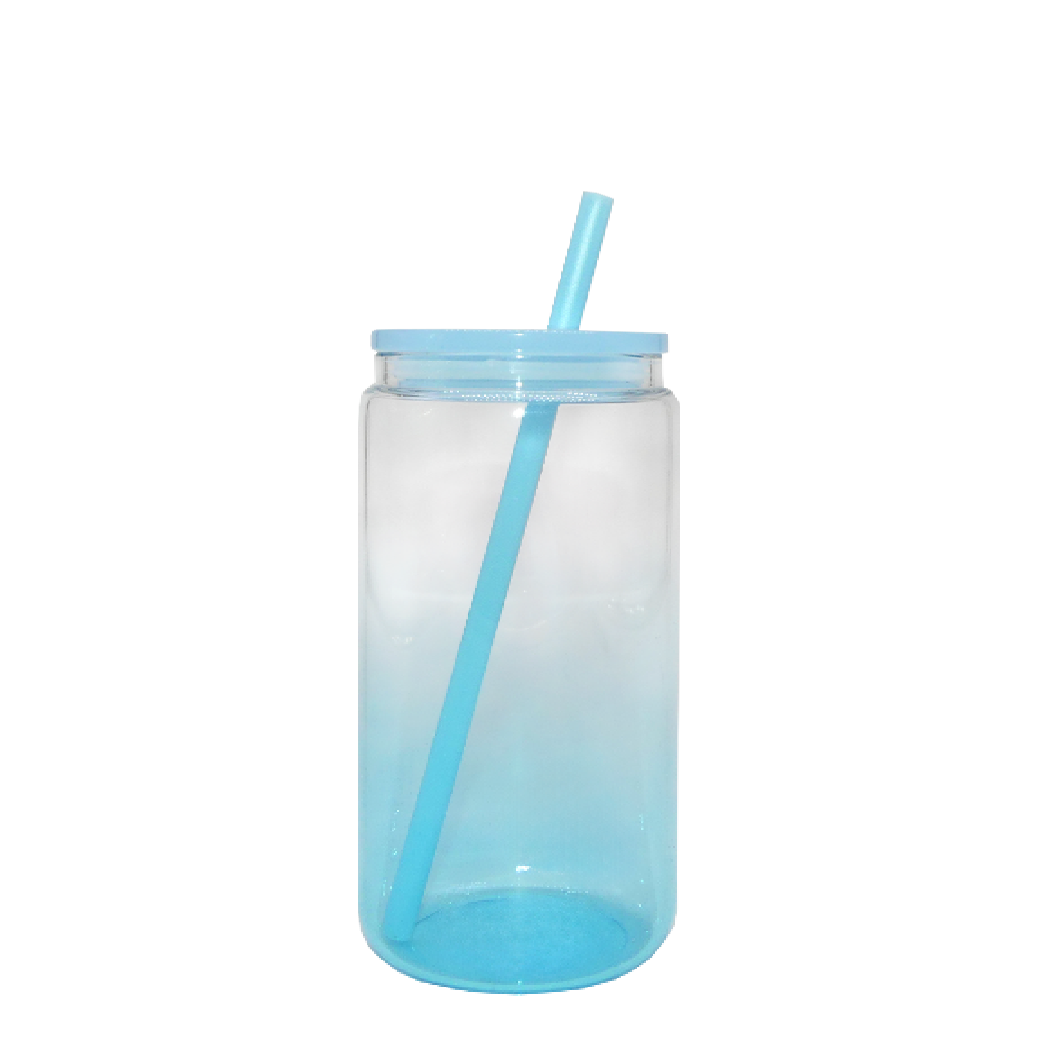 Clear Pastel Glass Tumbler 16oz