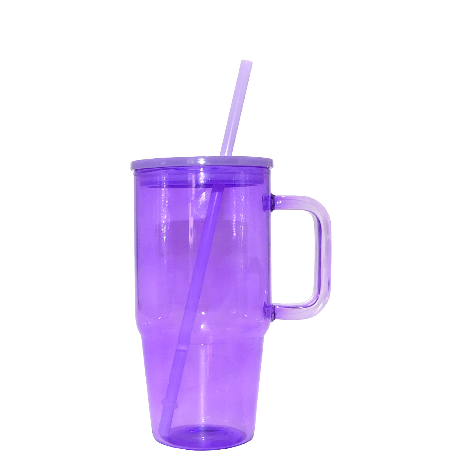 Clear Pastel Tall Glass Mug 20oz
