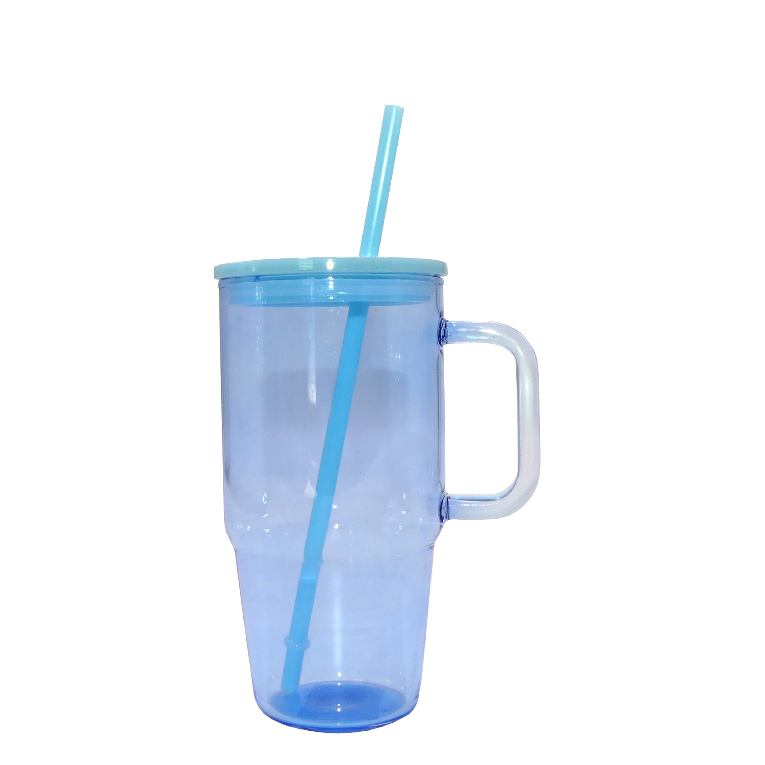 Clear Pastel Tall Glass Mug 20oz