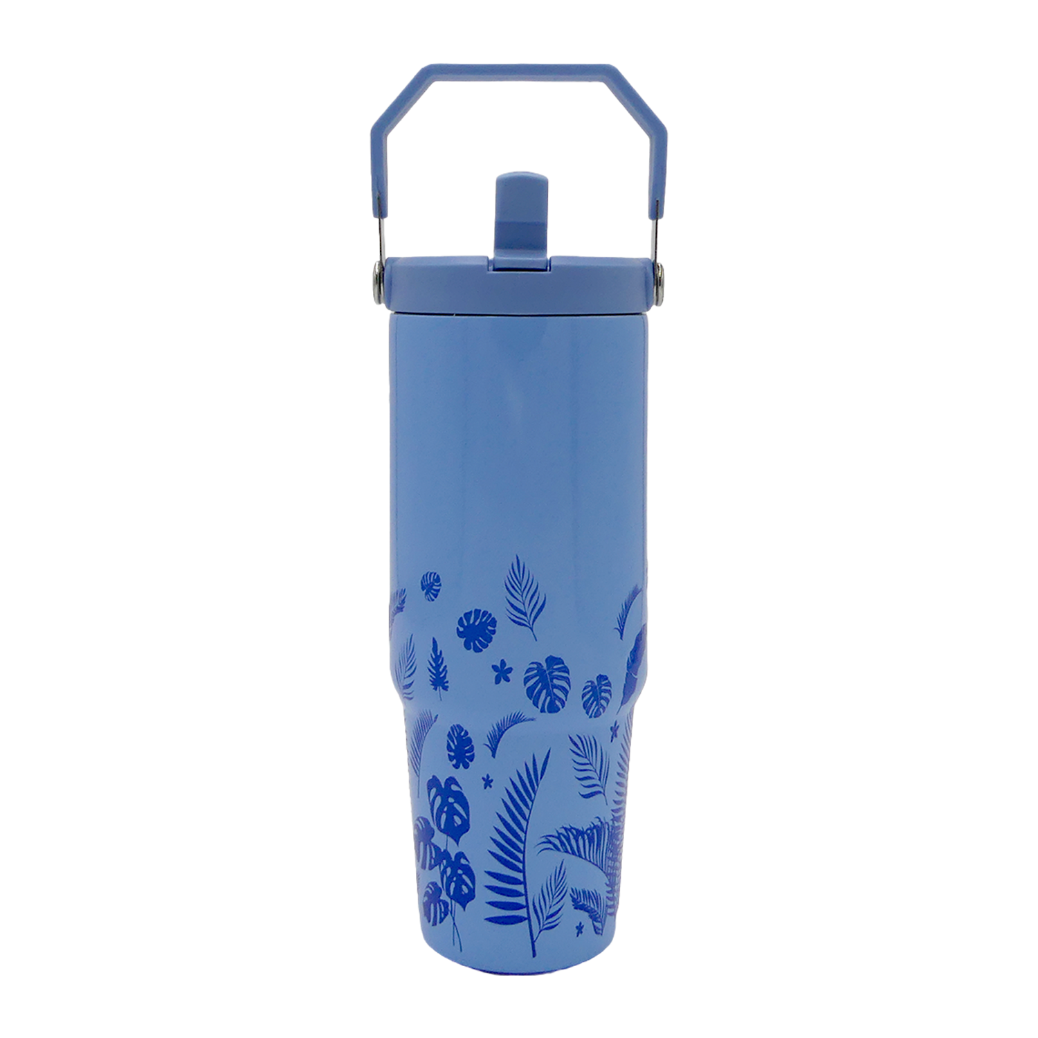 Tropical Leaves Tumbler -Top Handler 30oz