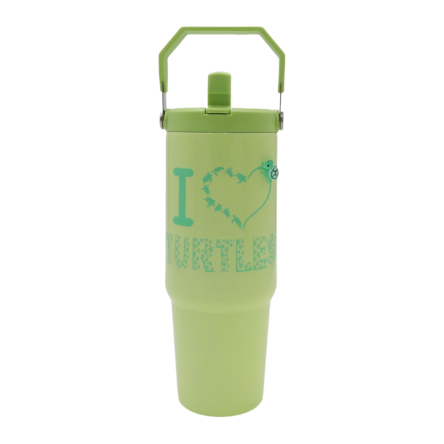I Love Turtles Tumbler -Top Handler 30oz