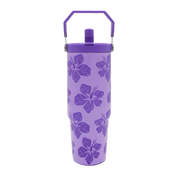 Hibiscus Tumbler -Top Handler 30oz