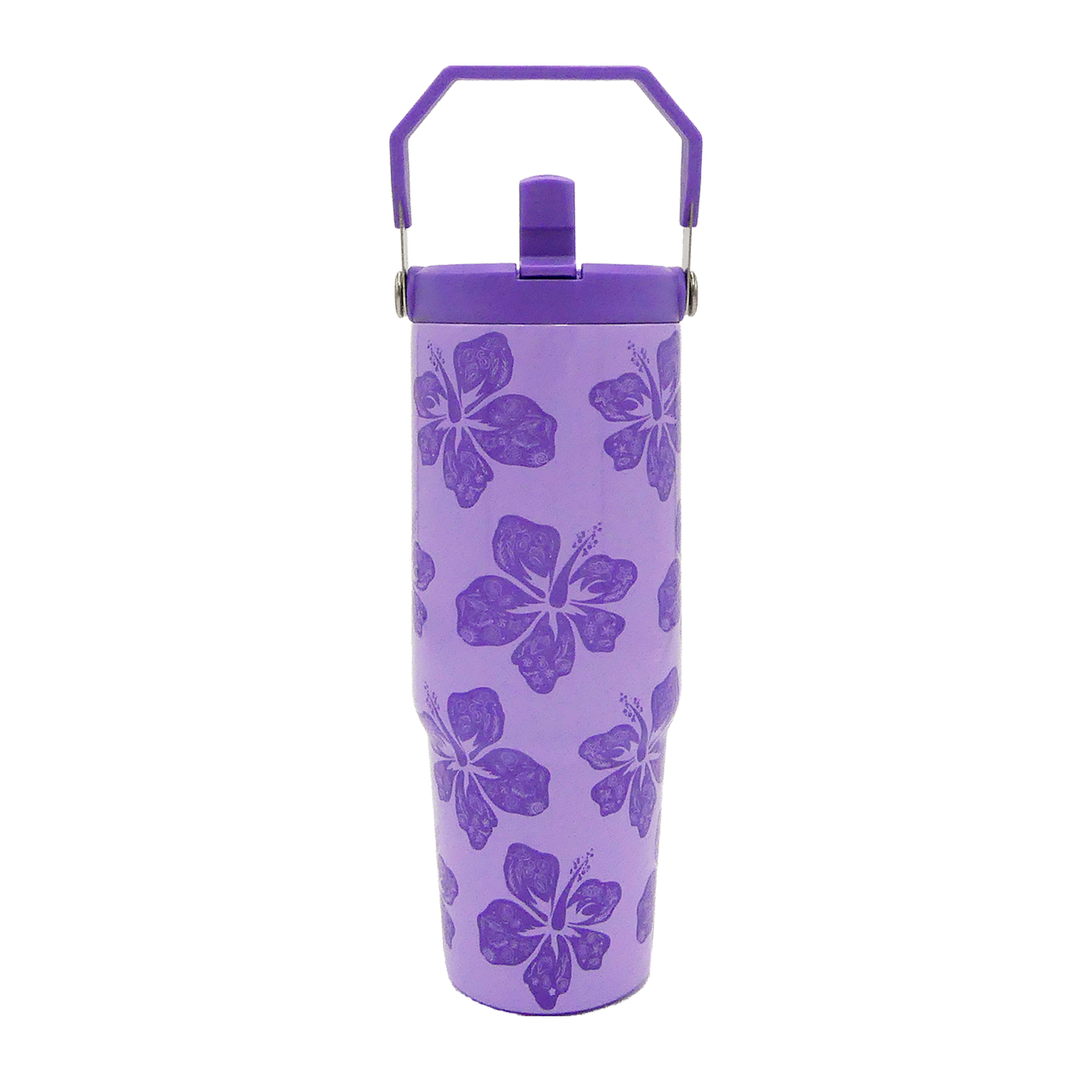 Hibiscus Tumbler -Top Handler 30oz