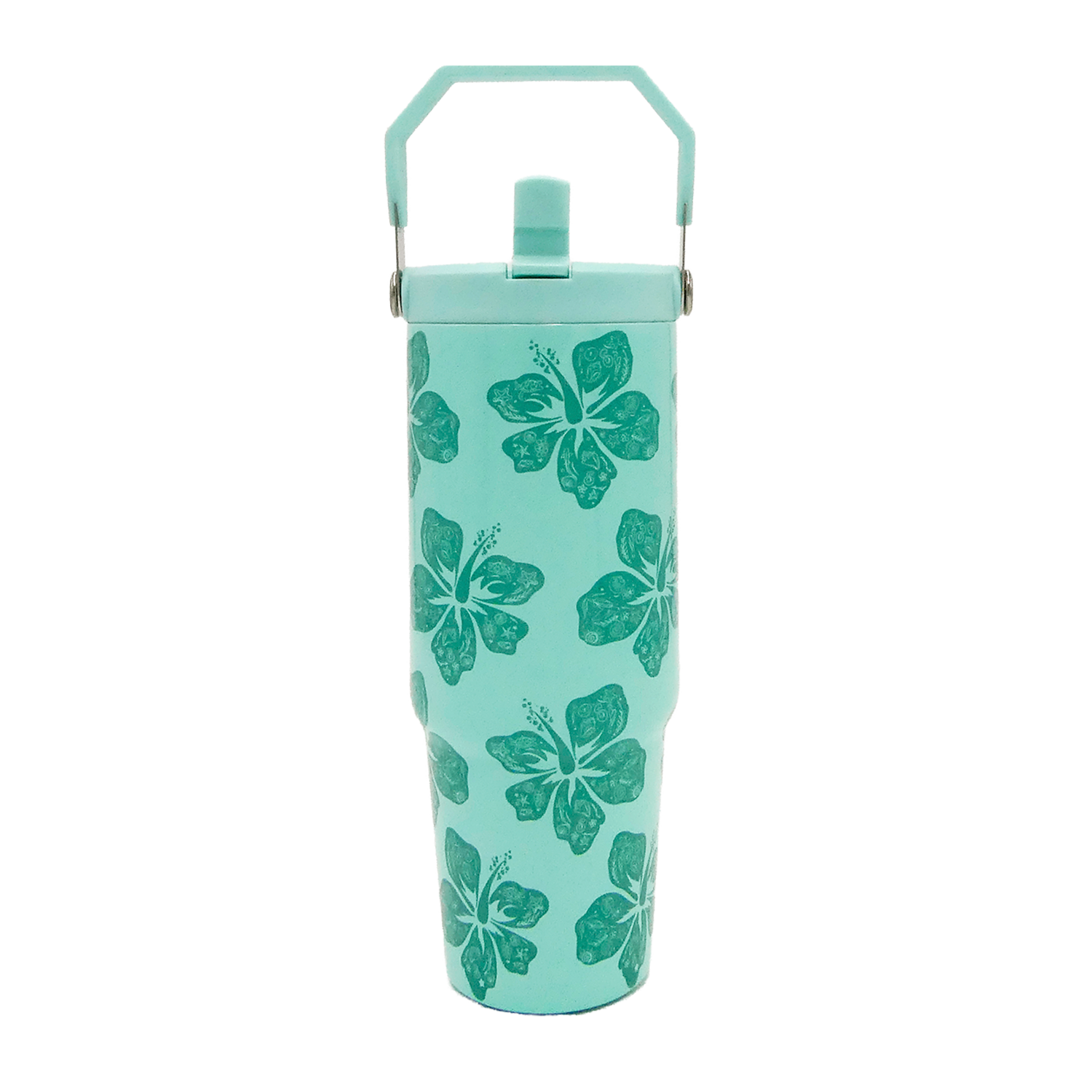 Hibiscus Tumbler -Top Handler 30oz