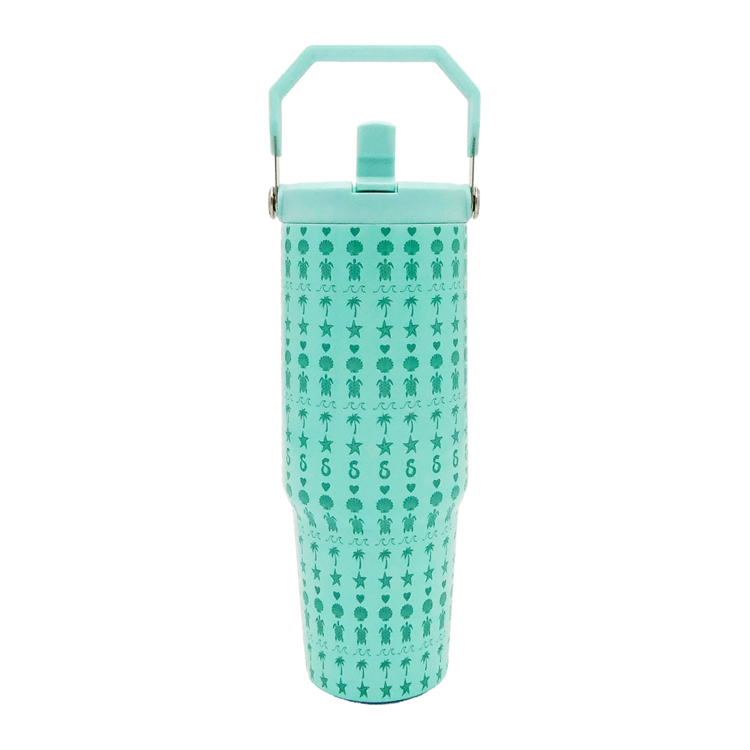 Beach Stripes Tumbler -Top Handler 30oz