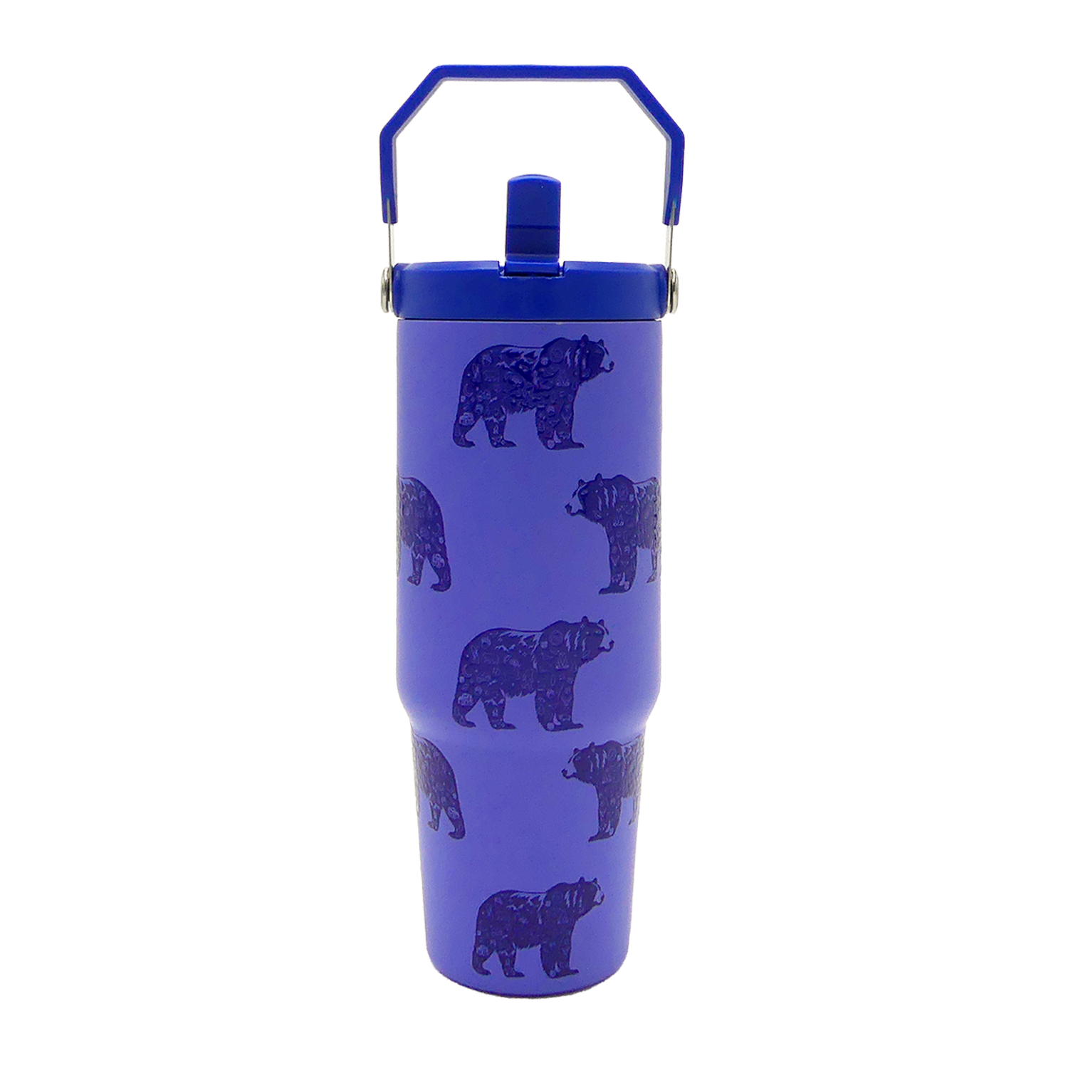 Bear Icons Tumbler -Top Handler 30oz