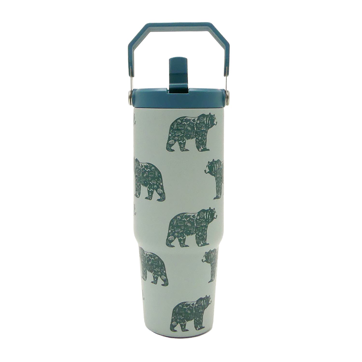 Bear Icons Tumbler -Top Handler 30oz