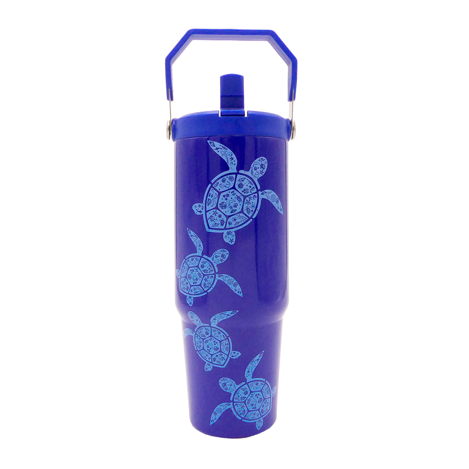 Swimming Turtles Tumbler -Top Handler 30oz
