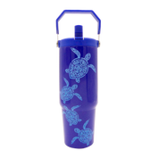Swimming Turtles Tumbler -Top Handler 30oz