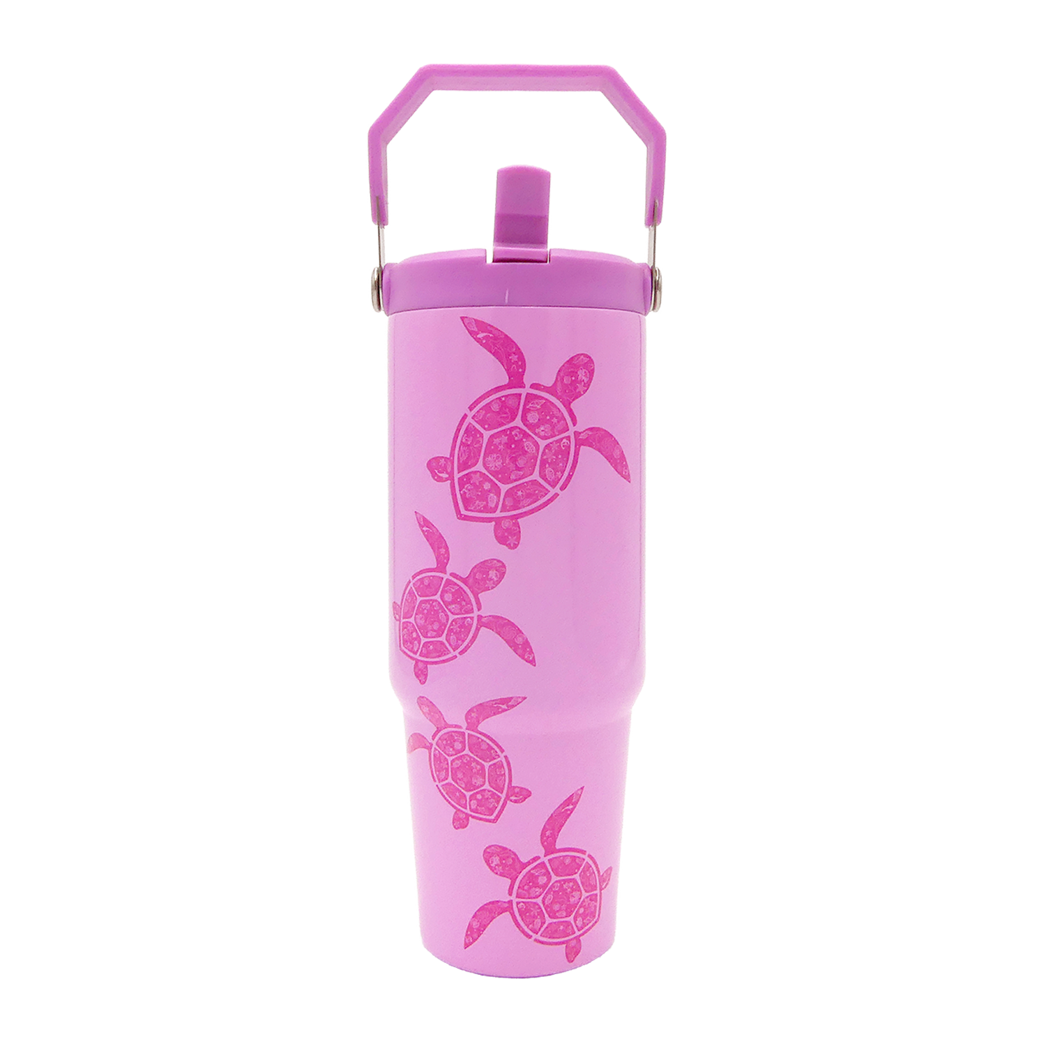 Swimming Turtles Tumbler -Top Handler 30oz
