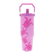 Swimming Turtles Tumbler -Top Handler 30oz