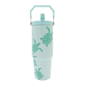 Swimming Turtles Tumbler -Top Handler 30oz
