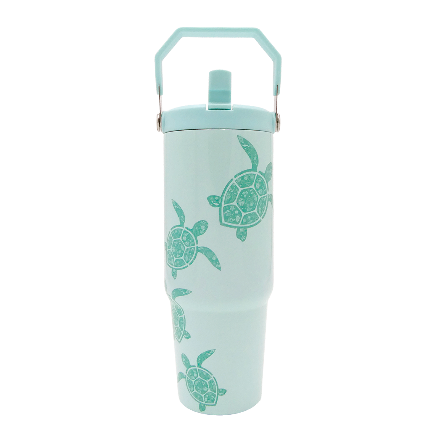 Swimming Turtles Tumbler -Top Handler 30oz