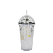 Double Wall Fridge Gel Mini Astronaut Dome Plastic Cup 16oz