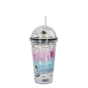 Double Wall Fridge Gel Mini Astronaut Dome Plastic Cup 16oz