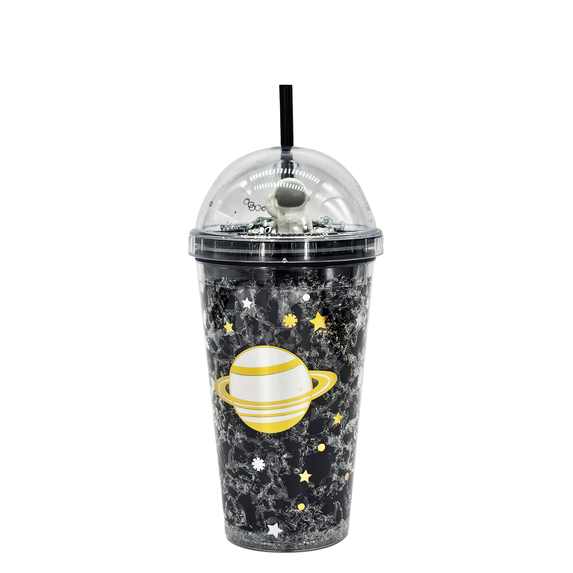 3D Astronaut Dome Lid Plastic Cup 16oz