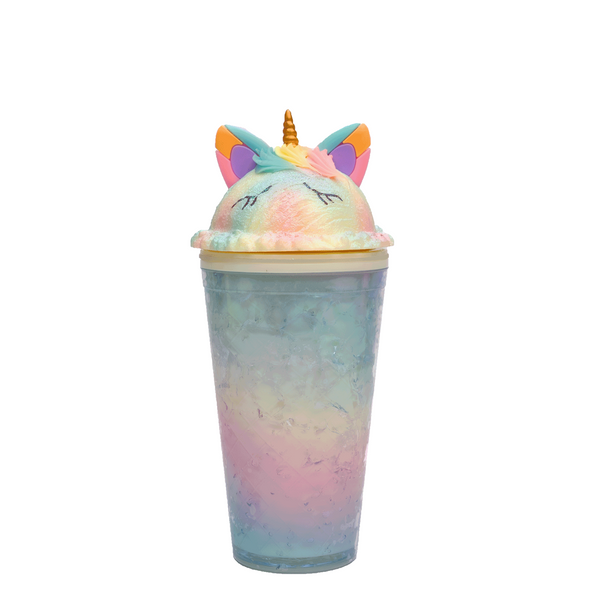 Unicorn Ice Cream Scoop Plastic Cup 16oz