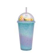 3D Popcorn Dome Lid Plastic Cup 16oz