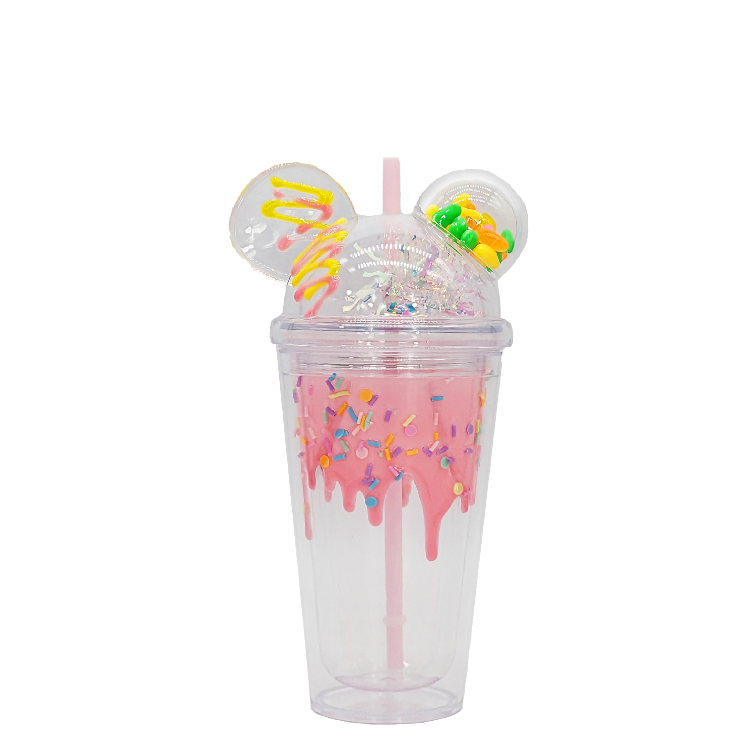 Double Wall Mickey Melt with Candy Plastic Cup 16oz
