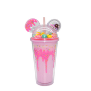 Double Wall Popcorn Candy Ear Plastic Cup 16oz